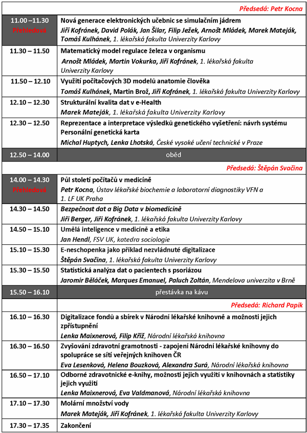 Odborný program MEDSOFT 2020 (strana 2)