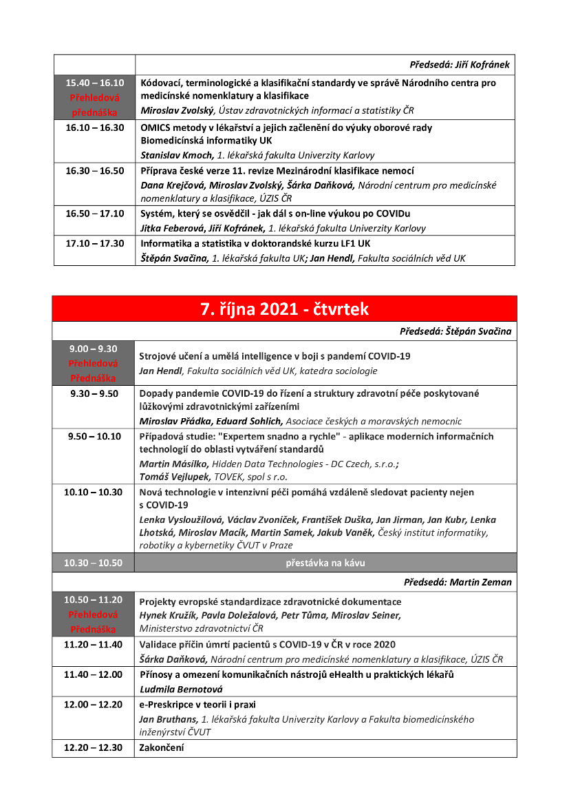 Odborný program MEDSOFT 2020 (strana 2)